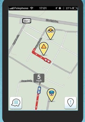 Como o Waze funciona: os usuários podem enviar informações online sobre as condições de trânsito e possíveis atalhos (Foto: Reprodução Internet/Divulgação)