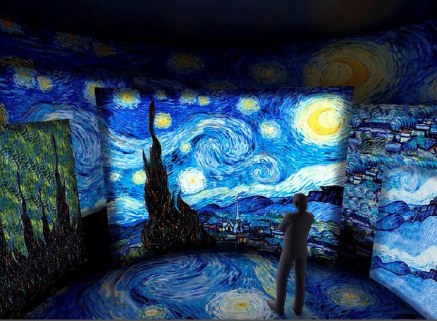 Exposição imersiva de van Gogh tem entrada gratuita (Foto: Divulgação)