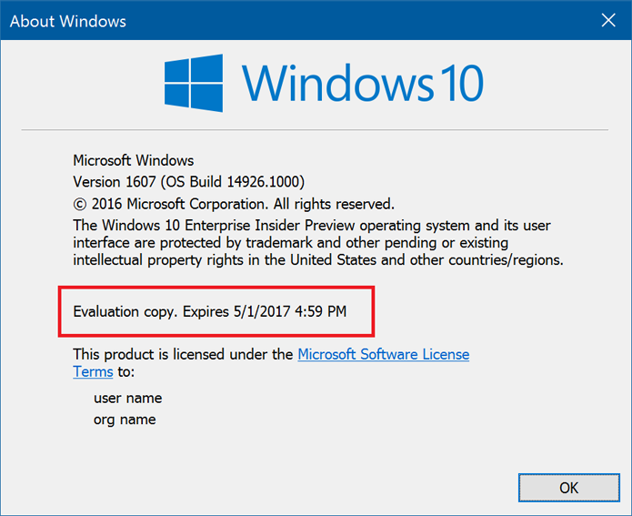 Versões antigas do Windows Insider ganharam data de validade (foto: Reprodução/Microsoft)