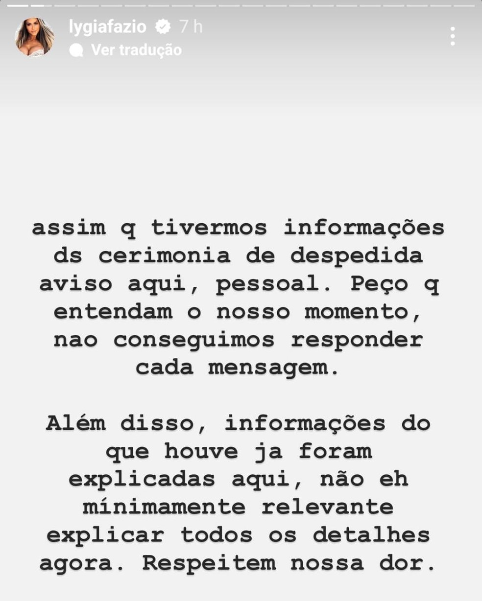 Modelo e jornalista Lygia Fazio morre aos 40 anos — Foto: Instagram