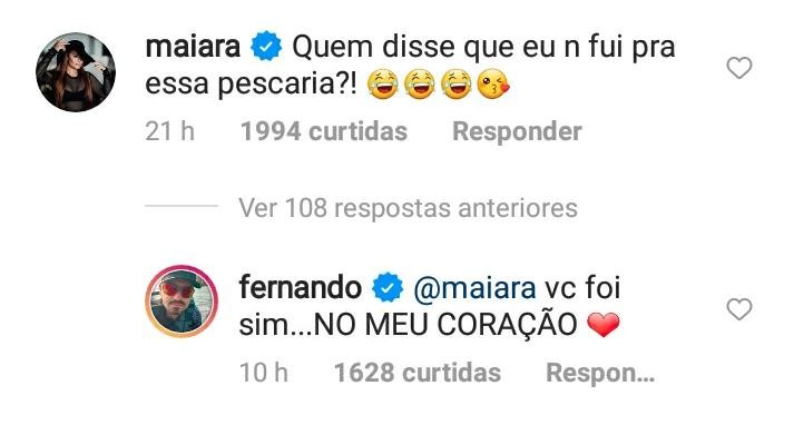 Fernando se declara a Maiara (Foto: Reprodução / Instagram)