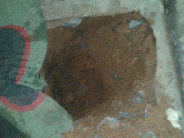 Túnel foi encontrado no pavilhão três, no presídio de Cariri do Tocantins (Foto: Divulgação)