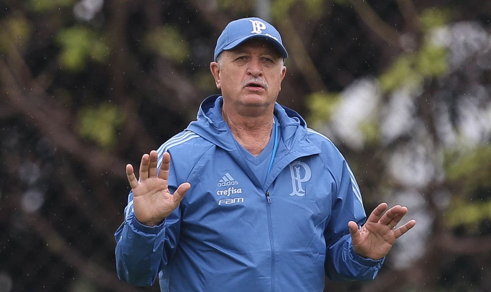 Felipão chegou, tomou conta do ambiente e vê um Palmeiras forte (Foto: Divulgação)