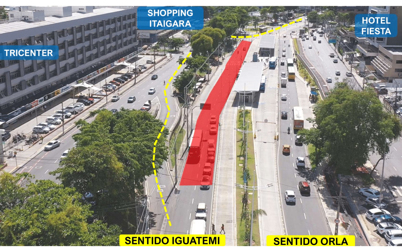 Trecho da Avenida ACM, em Salvador, será interditado a partir desta sexta-feira; confira mudanças