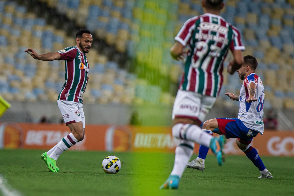 Yago em a��o pelo Fluminense contra o Fortaleza � Foto: Marcelo Gon�alves / Fluminense FC