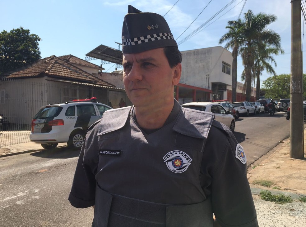 Major da Polícia Militar Carlos Olivetti trabalhou na negociação (Foto: Valmir Custódio/G1)