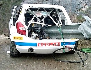 Carro acidente Kubica (Foto: Reprodução)
