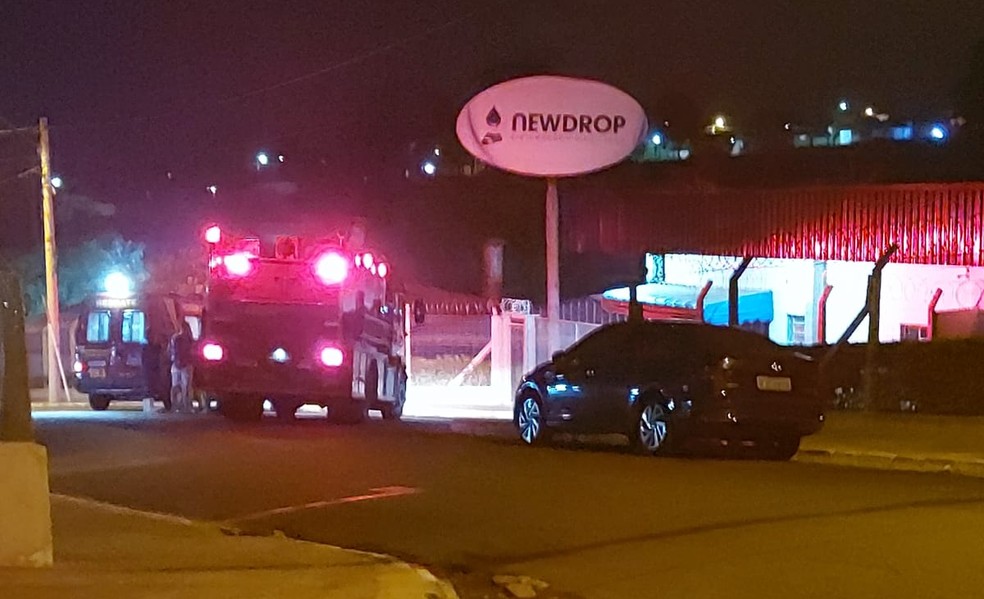 Bombeiros controlam vazamento de gás de substância química em empresa de Lins — Foto: Arquivo pessoal