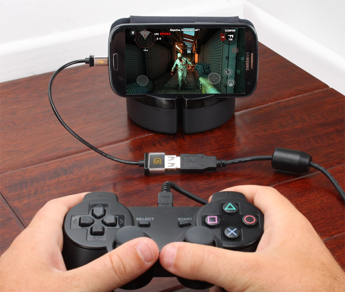 Adaptadores permitem conectar controles de videogame nos celulares (Foto: Divulgação/Datastream)