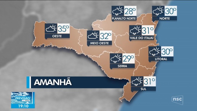 Confira as informaes do tempo em SC