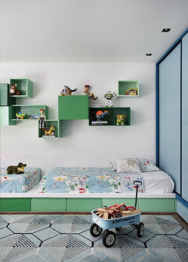 Décor do dia: quarto infantil decorado com verde (Foto:  Divulgação)