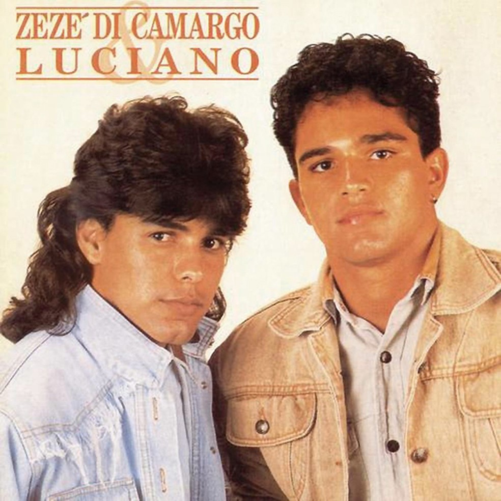 Capa do álbum 'Zezé Di Camargo & Luciano', de 1991 — Foto: Reprodução