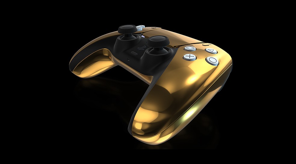 Além do ouro 24 quilates, será possível encomendar uma versão do PS5 com ouro rosé de 18 quilates — Foto: Divulgação/Truly Exquisite