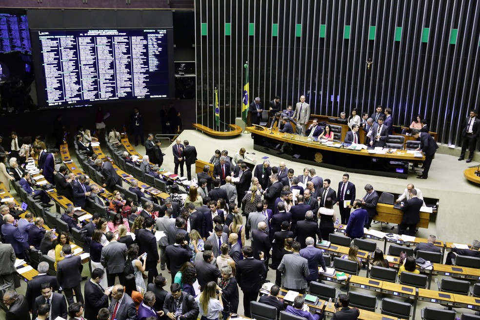 Plenário da Câmara na sessão desta quarta-feira (27) — Foto: Luis Macedo/Câmara dos Deputados
