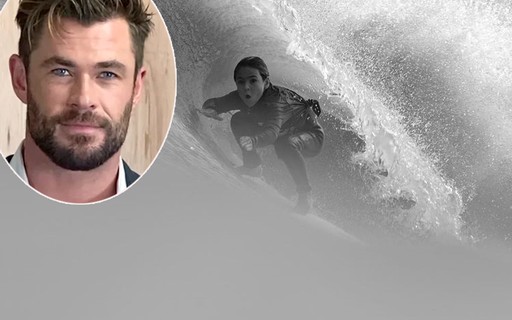 Chris Hemsworth mostra filho de 8 anos pegando primeiro tubo no surfe; vídeo