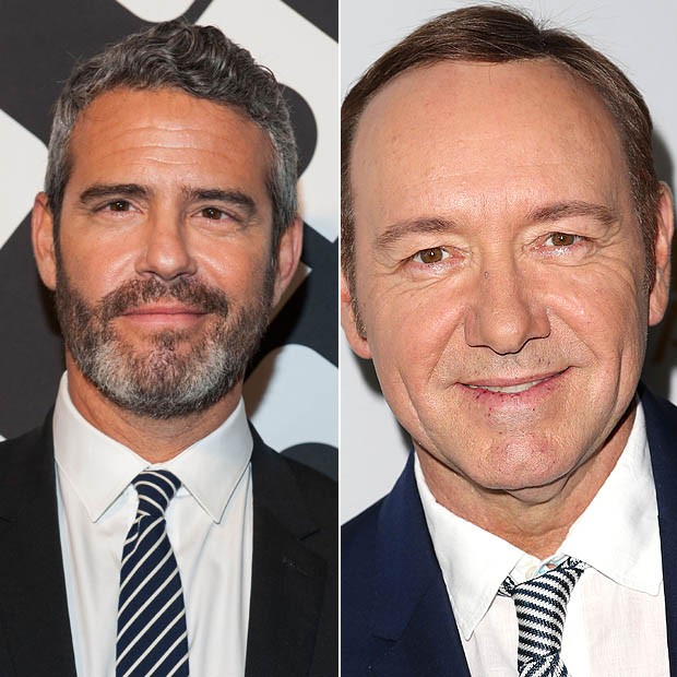 Andy Cohen e Kevin Spacey (Foto: Getty Images)