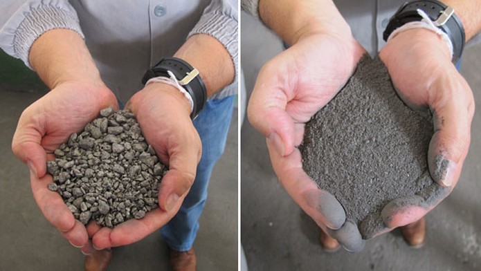 O tÃ¢ntalo-niÃ³bio pode ser vendido em pequenas pedras ou refinado â Foto: Laura Brentano/G1