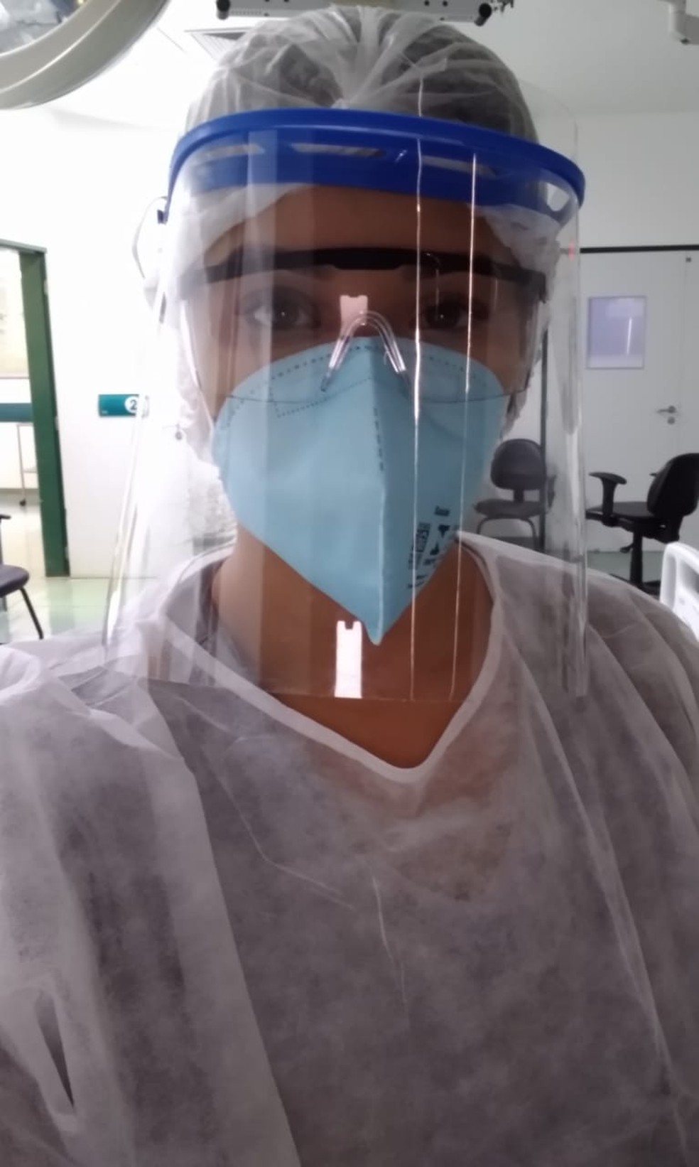 Fisioterapeuta da UTI do Hospital M'Boi Mirim — Foto: Arquivo Pessoal