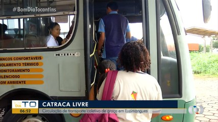 Veja como está o primeiro dia de transporte coletivo de graça em Luzimangues
