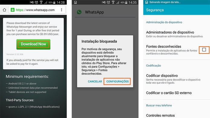 Baixe a versão mais recente do WhatsApp no Android e instale (Foto: Reprodução/Barbara Mannara)