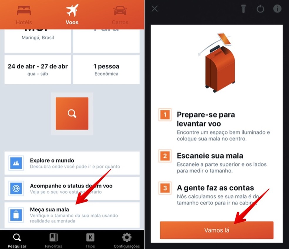 Aplicativo Para Calcular Litragem De Caixa De Som Como Medir Tamanho Da Bagagem De Mao Pelo App Kayak No Celular Produtividade Techtudo