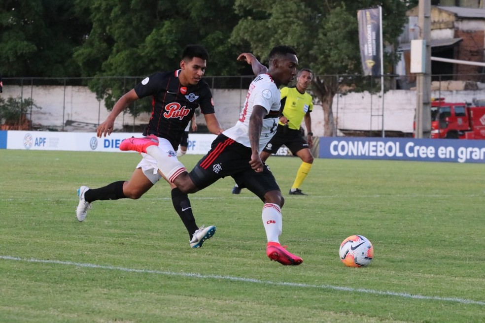 Yuri César, do Flamengo, na decisão do terceiro lugar da Libertadores Sub-20 — Foto: Conmebol