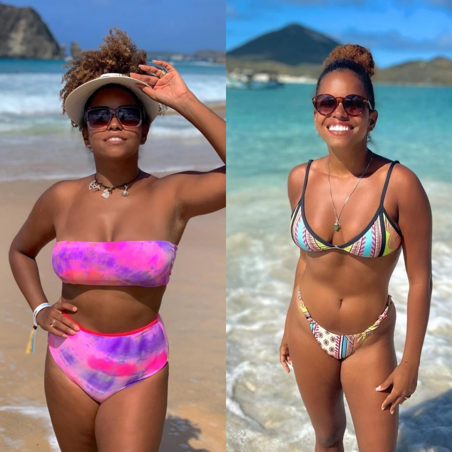Antes e depois: Jeniffer Nascimento em 2019 e em 2022 (Foto: Reprodução/Instagram)