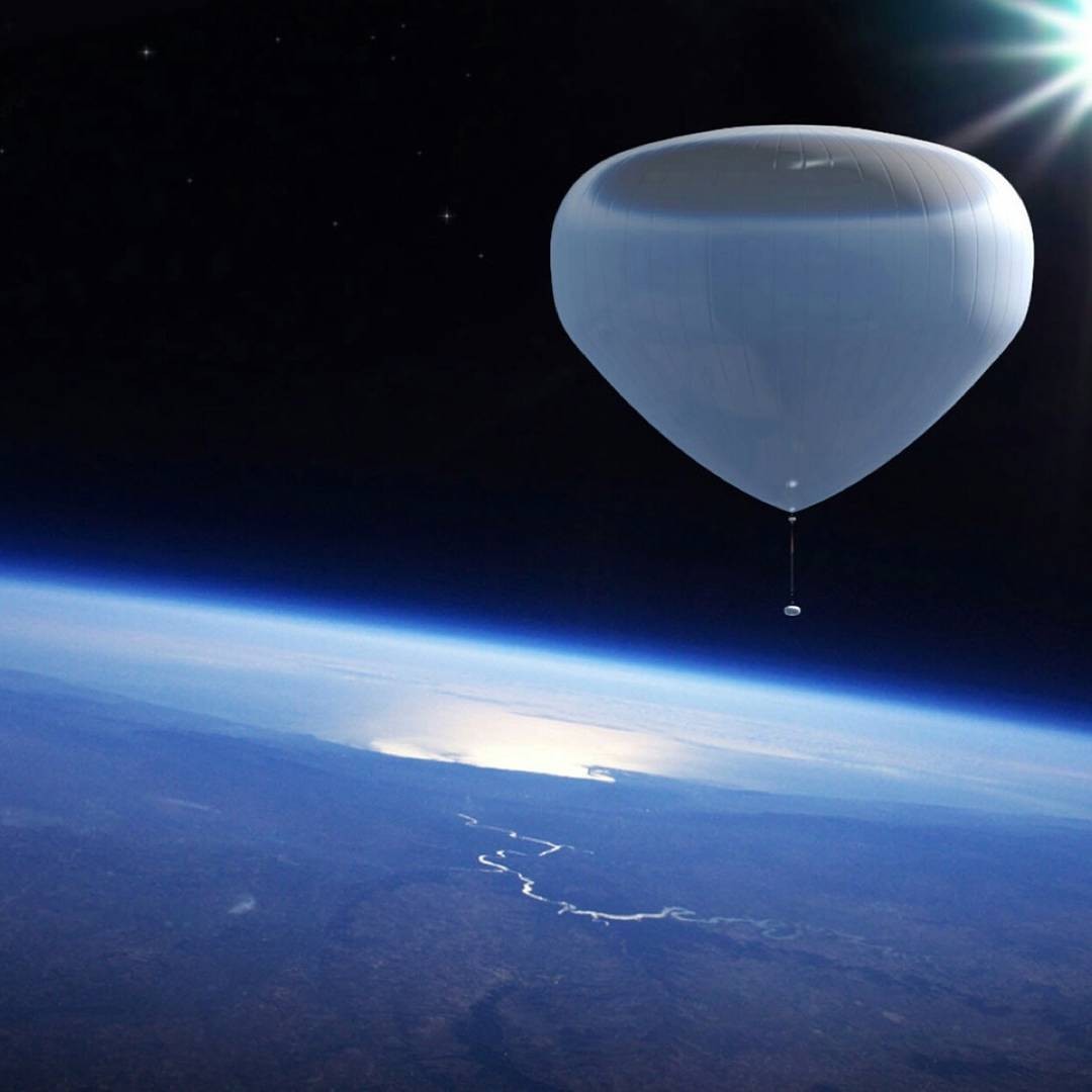 O projeto da Zero to Infinity, de Dimitris Bountolos, que quer criar um passeio turístico de balão pela atmosfera terrestre (Foto: Reprodução/Instagram)