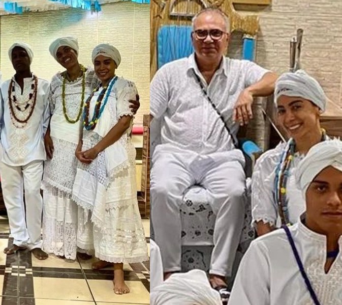Anitta faz visita em terreiro de candomblé e Pai de santo compartilha momento  (Foto: Reprodução/ Instagram)