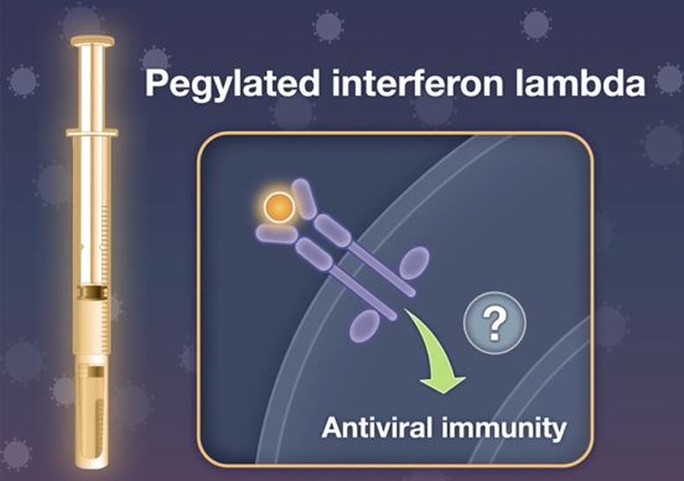Injeção de Interferon Lambda dá ao corpo as próprias armas para combater o vírus — Foto: Reprodução/The New England Journal of Medicine