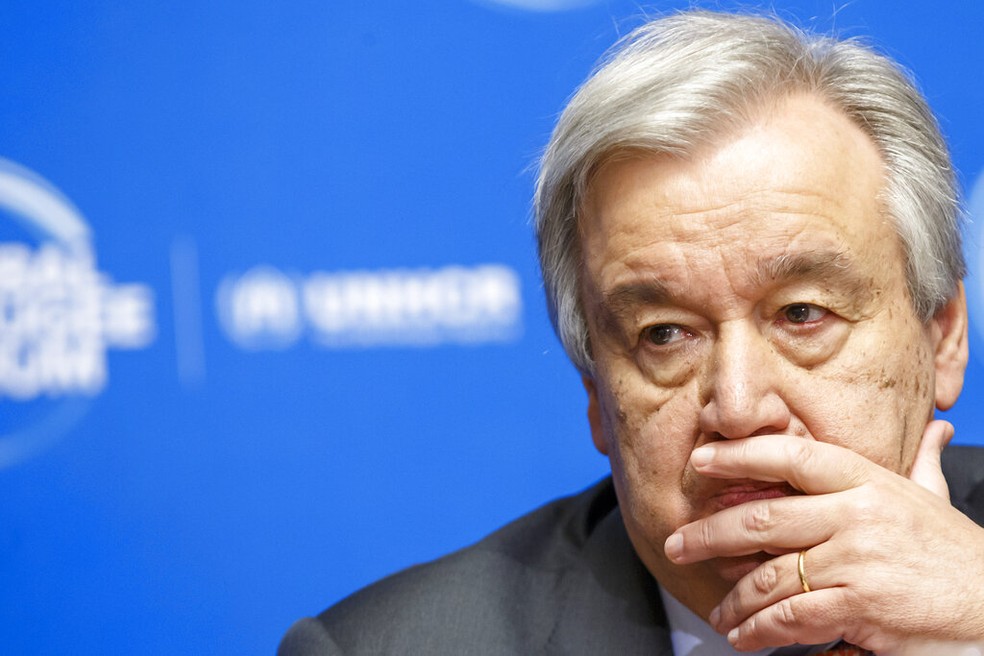 Secretário-geral da ONU, António Guterres, em imagem de arquivo — Foto: Salvatore Di Nolfi/AP