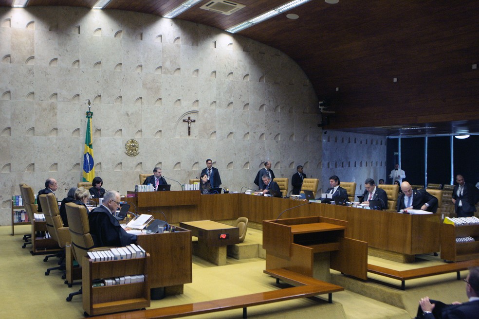PlenÃ¡rio do STF decidiu em unanimidade contra o pagamento de pensÃµes para ex-governadores â Foto: Carlos Moura/STF