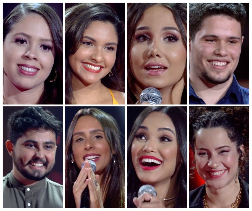 Primeiros semifinalistas da 9ª temporada do 'The Voice Brasil' — Foto: Globo/ Divulgação 