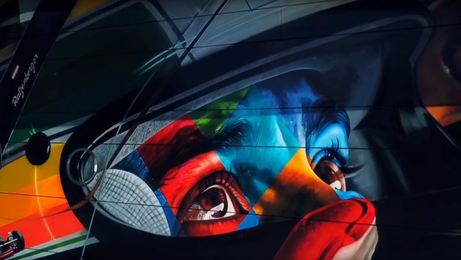 Artista Brasileiro Pinta Painel Em Homenagem A Ayrton Senna No Autodromo De Imola Formula 1 Ge