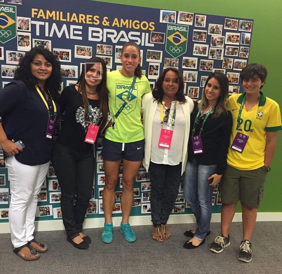 Rafa e a família em Rio 2016 — Foto: Arquivo Pessoal