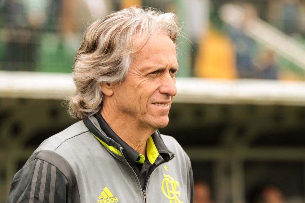 Chapecoense x Flamengo Jorge Jesus &mdash; Foto: DINHO ZANOTTO/MYPHOTO PRESS/ESTAD&Atilde;O CONTE&Uacute;DO