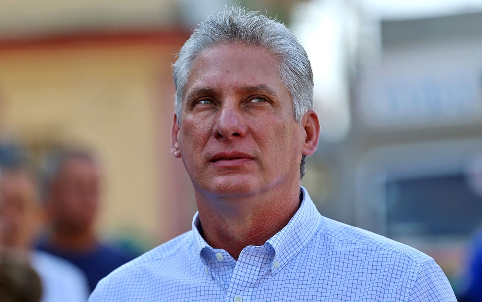 DÃ­az-Canel tem uma longa carreira polÃ­tica em Cuba (Foto: Alejandro Ernesto/Pool/AFP)