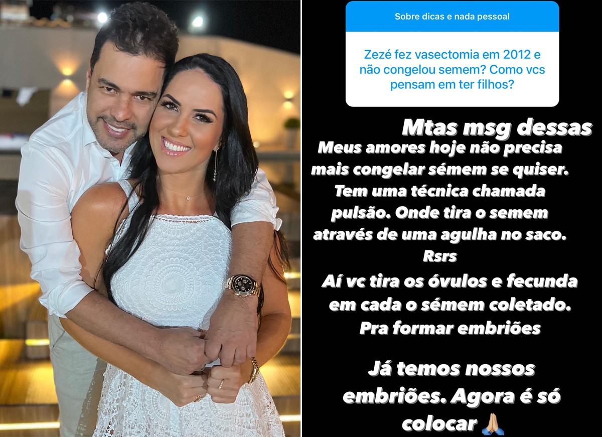 Graciele Lacerda e Zezé di Camargo pretendem ter filhos em breve (Foto: Reprodução / Instagram)