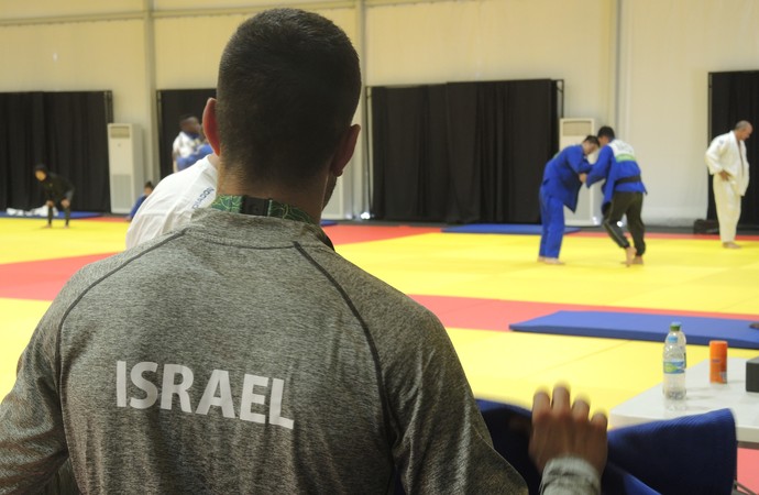 Golan Pollack Israel judô treino Parque dos Atletas (Foto: David Abramvezt)