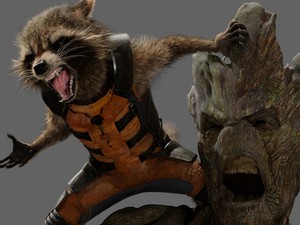 Groot e Rocket, personagens de 'Guardiões da Galáxia' (Foto: Divulgação)