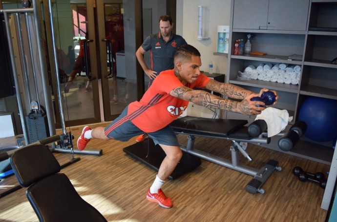 Paolo Gurrero Treino Salvador (Foto: Reprodução Twitter)