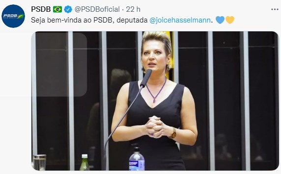 Joice Hasselmann no PSDB