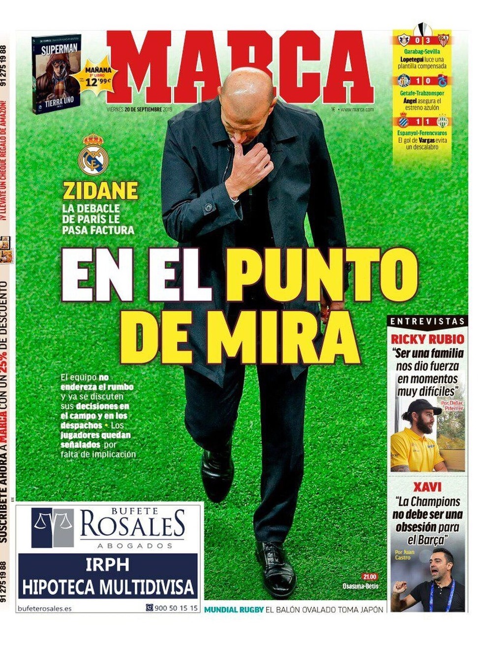 "Marca" diz que Zidane está "na mira" do Real Madrid — Foto: Reprodução/Marca
