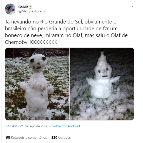 Onda De Frio No Brasil Inspira Bonecos De Neve E Muitos Memes Casa Vogue Cidade