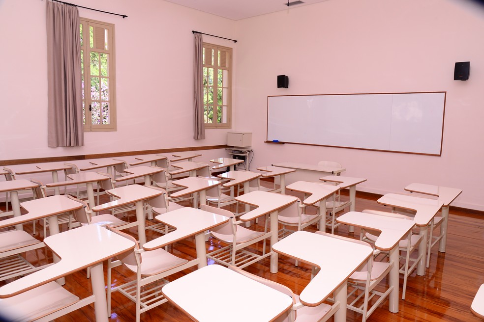 Sala de aula do Colégio Santo André — Foto: Colégio Santo André/Divulgação
