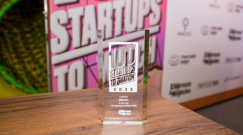 Troféu das 100 Startups to Watch 2022 (Foto: Camila Cara)