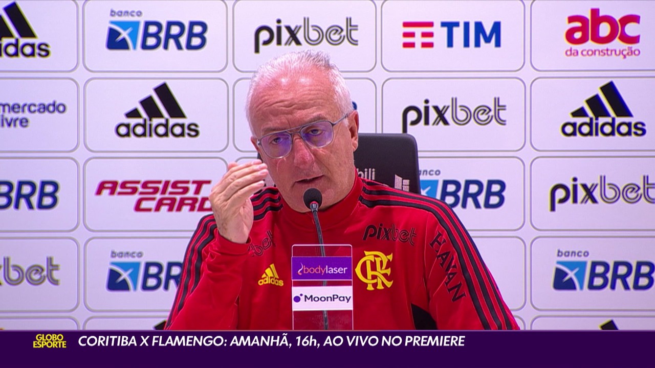 Coritiba x Flamengo: amanhã, 16h, ao vivo no Premiere