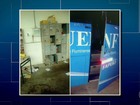 Professores encontram veículos e salas danificados na Uenf, em Campos