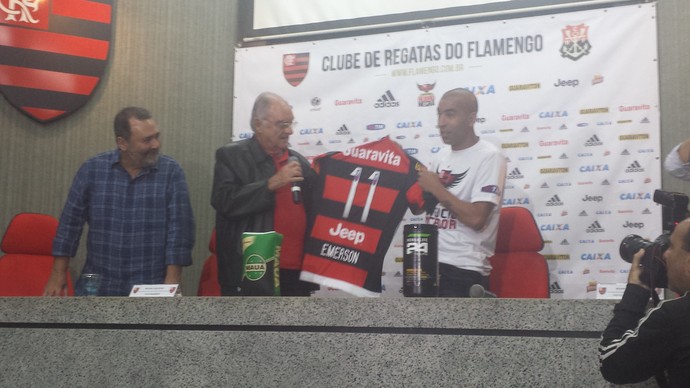 Sheik apresentação Flamengo (Foto: Fred Gomes)