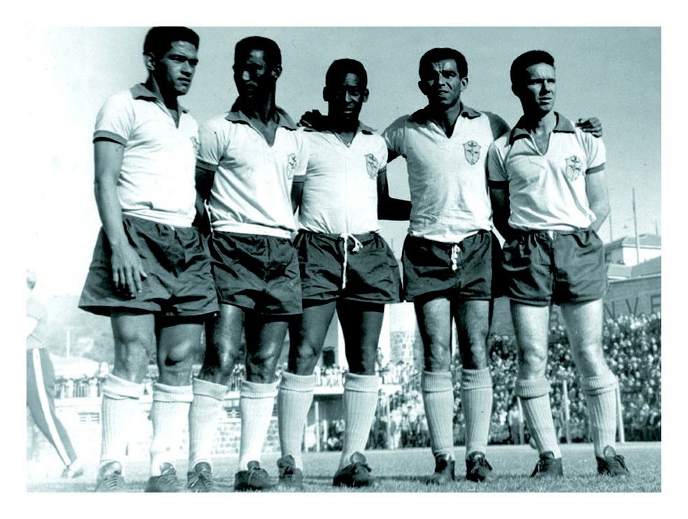 Garrincha, Didi, Pelé, Vavá e Zagallo em 1962 — Foto: Divulgação